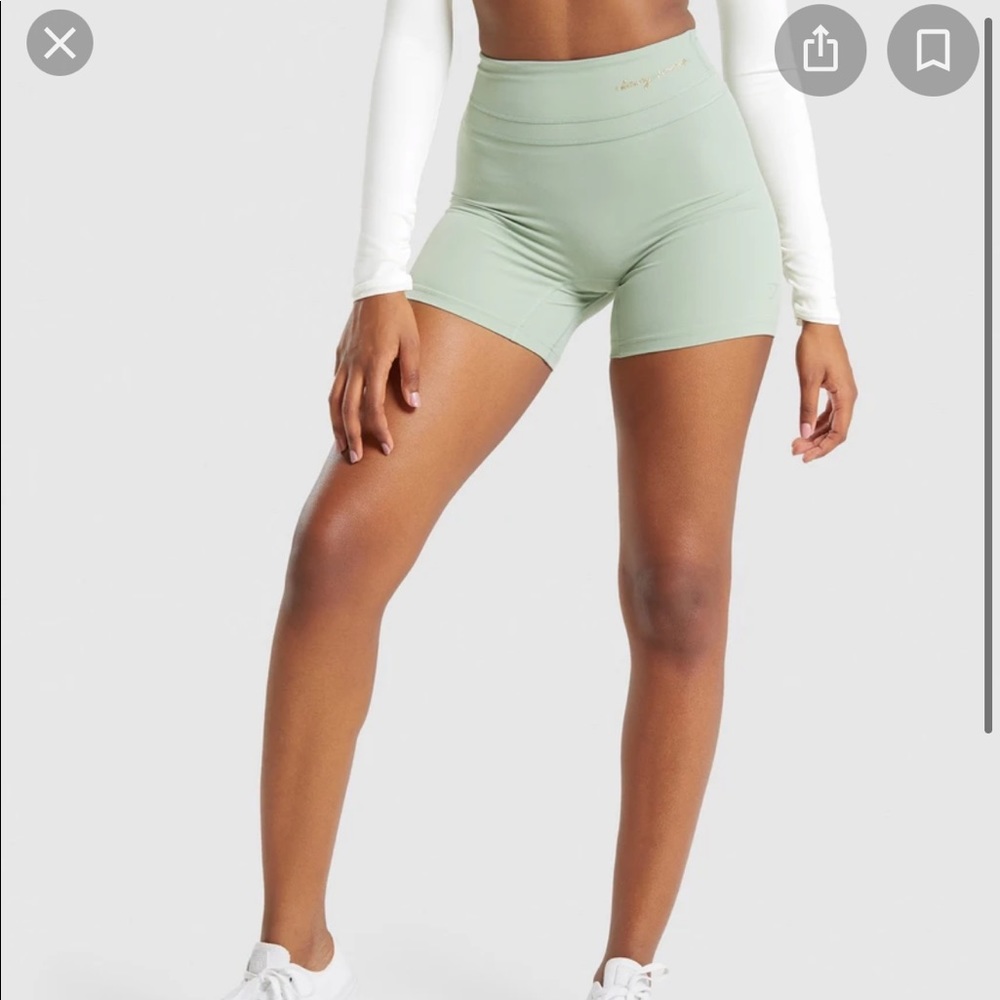 Gymshark x Whitney Simmons Moss Green Whitney Shorts Size S